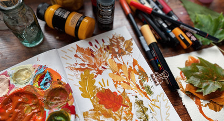 Memory Maker: Painting Leaves in your Sketchbook