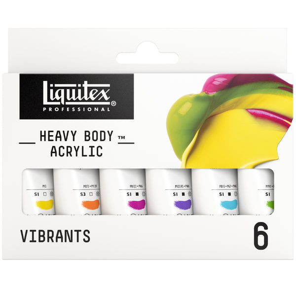 Liquitex Professional Heavy Body Acrylic Colour Vibrant Set 6 x 22mL