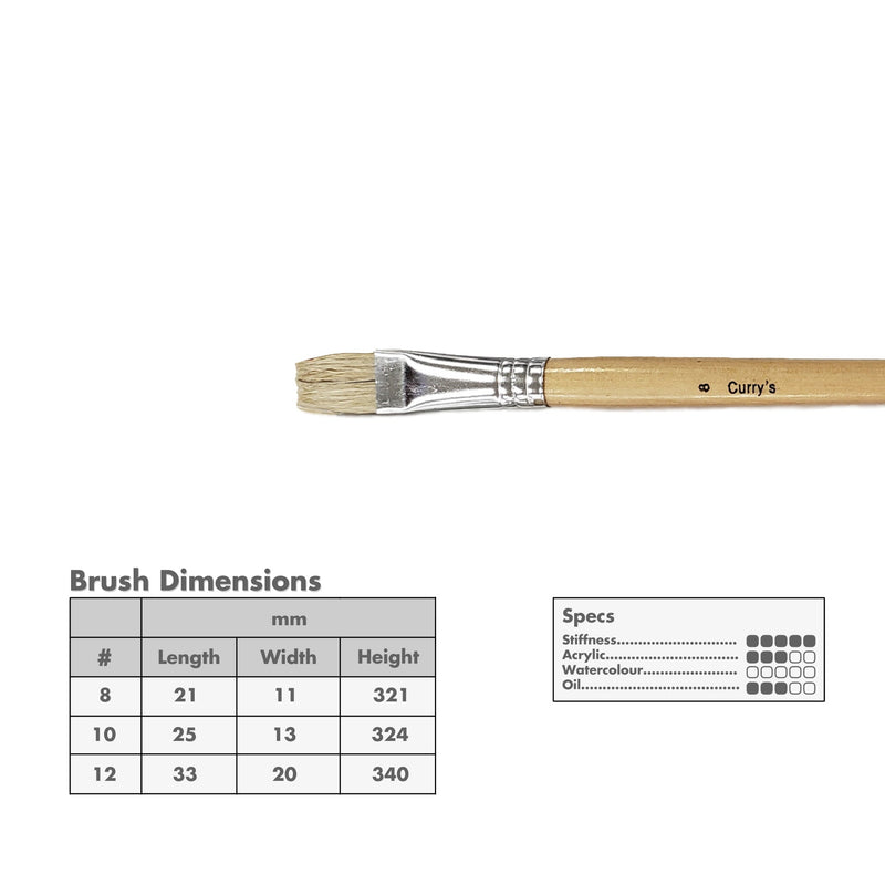 Curry's Series 137 Flat Bristle Brushes
