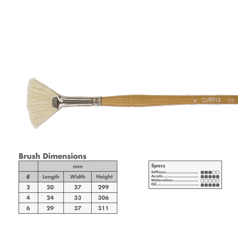 Curry's Series 310 Bristle Fan Brushes