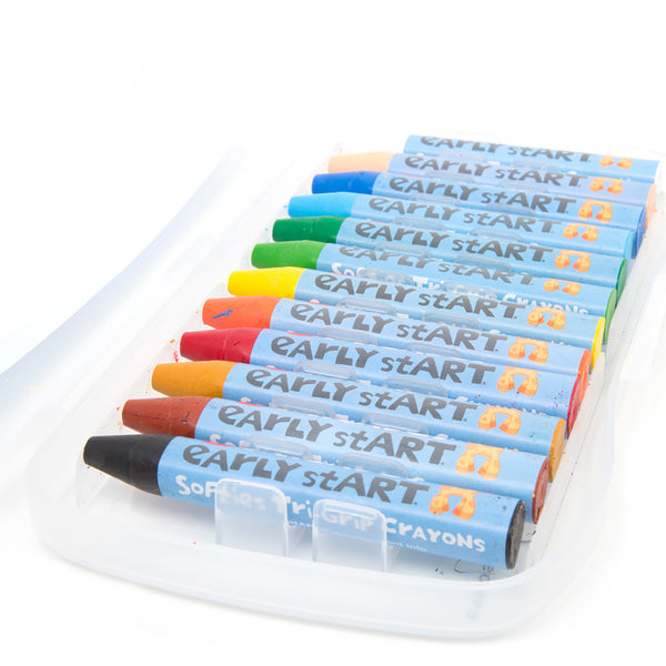 Micador Early Start Softies Tri-Grip Crayons 12 Pack