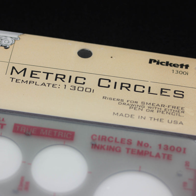Chartpak-Pickett 1300I Metric Circle Template 2mm-34mm
