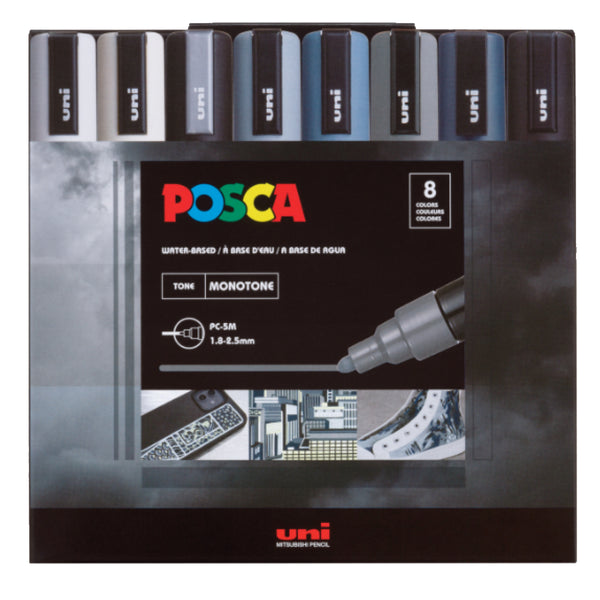 POSCA Paint Marker Set Mono Tones