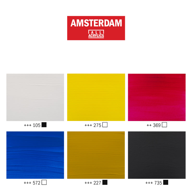 Amsterdam Acrylic ink 0 Basic Set - 6 x 30ml