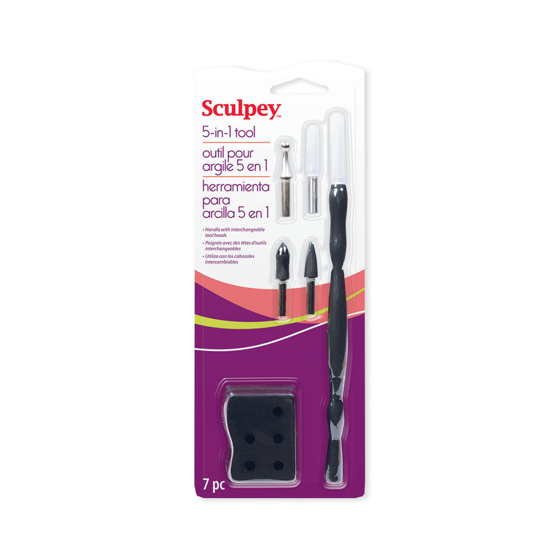 Sculpey Clay Tools 5 in 1 7pc