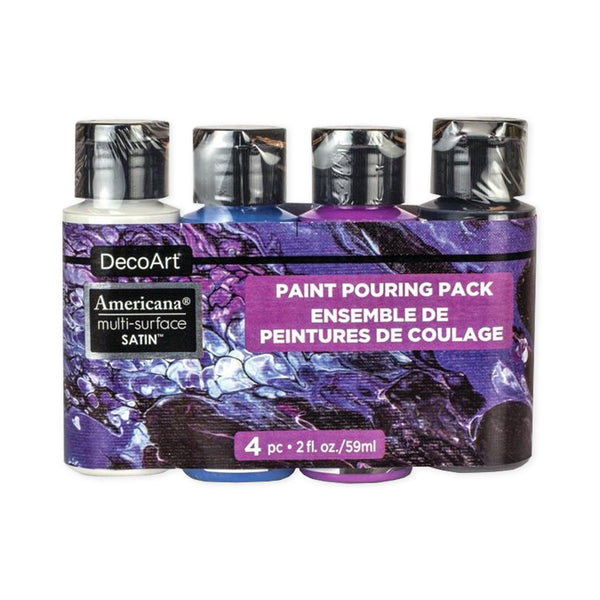 DecoArt Americana Multi-Surface Satin Paint Pouring Pack - Galaxy