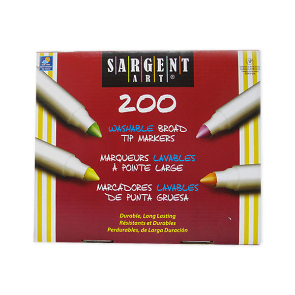 Sargent Art Washable Marker School Value Packs - 200 Pieces