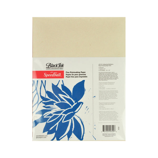 Speedball Unbleached Mulberry Block Printing Paper
