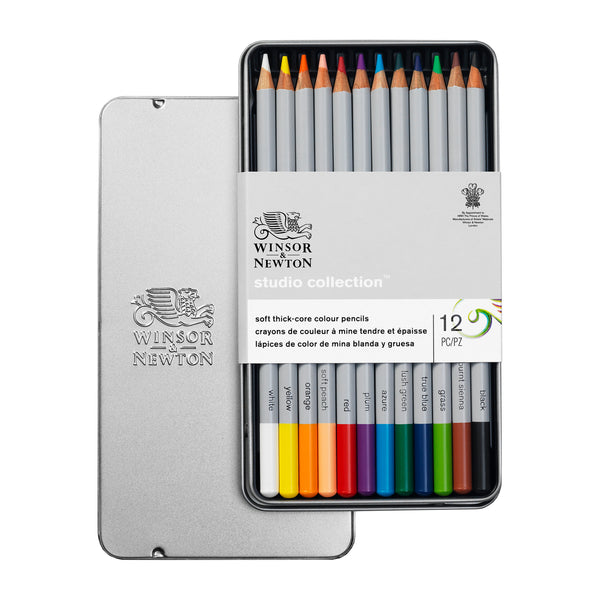Winsor & Newton Studio Collection - 12 Colour Pencil Set