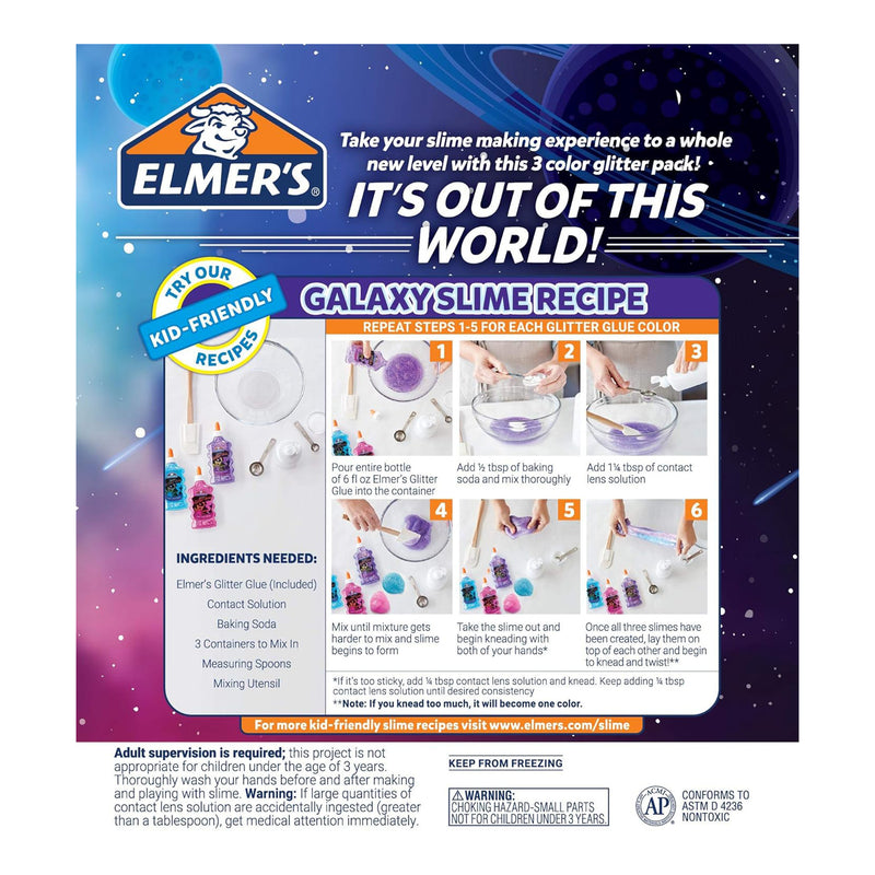 Elmer's Glue Slime Starter Pack - Galaxy