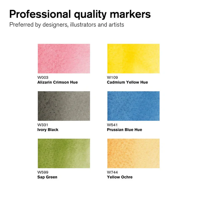 Winsor & Newton Promarker Watercolour 6 Basic Tones Set