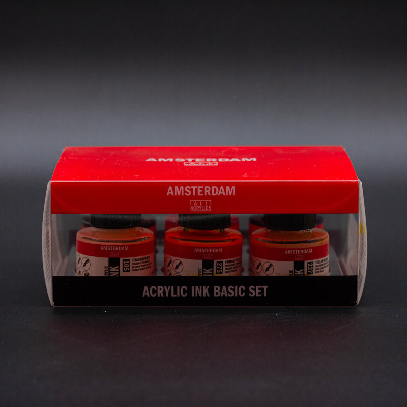 Amsterdam Acrylic Ink - Basic Set - 6 x 30ml