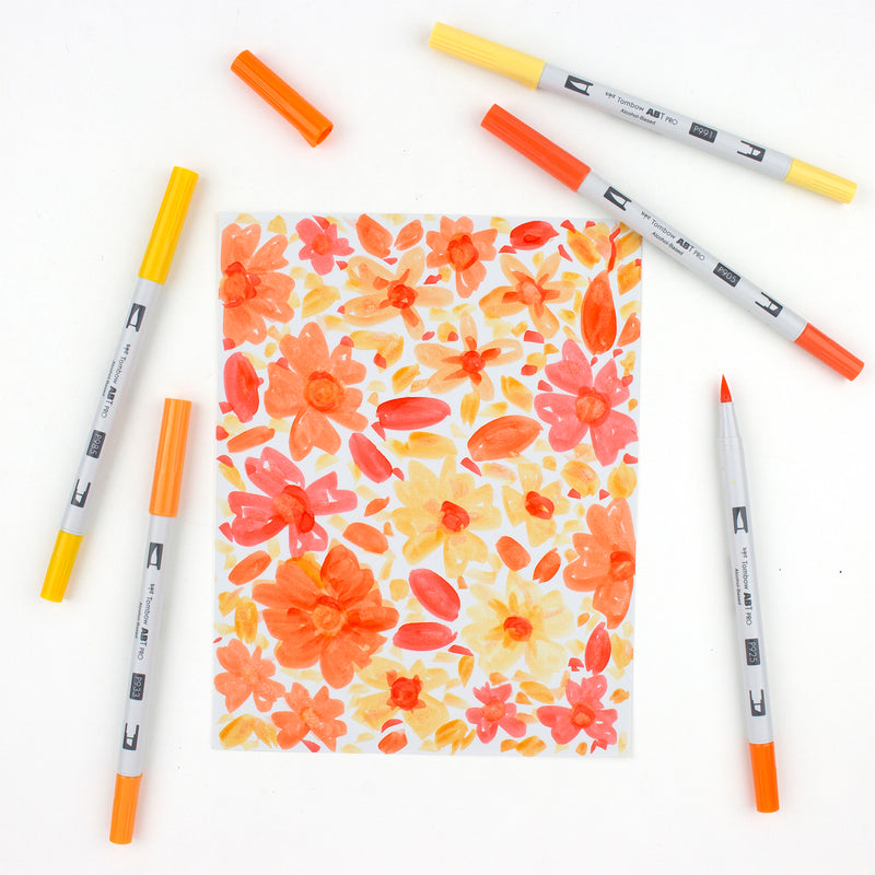 Tombow Dual Brush Set 6 - Orange