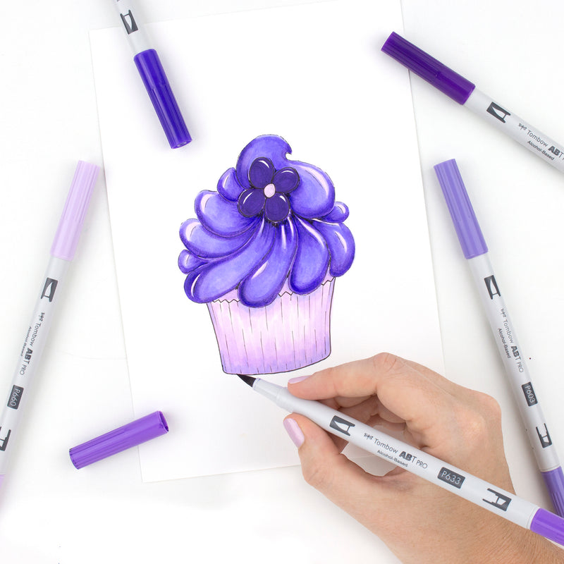 Tombow Dual Brush Set 6 - Purple