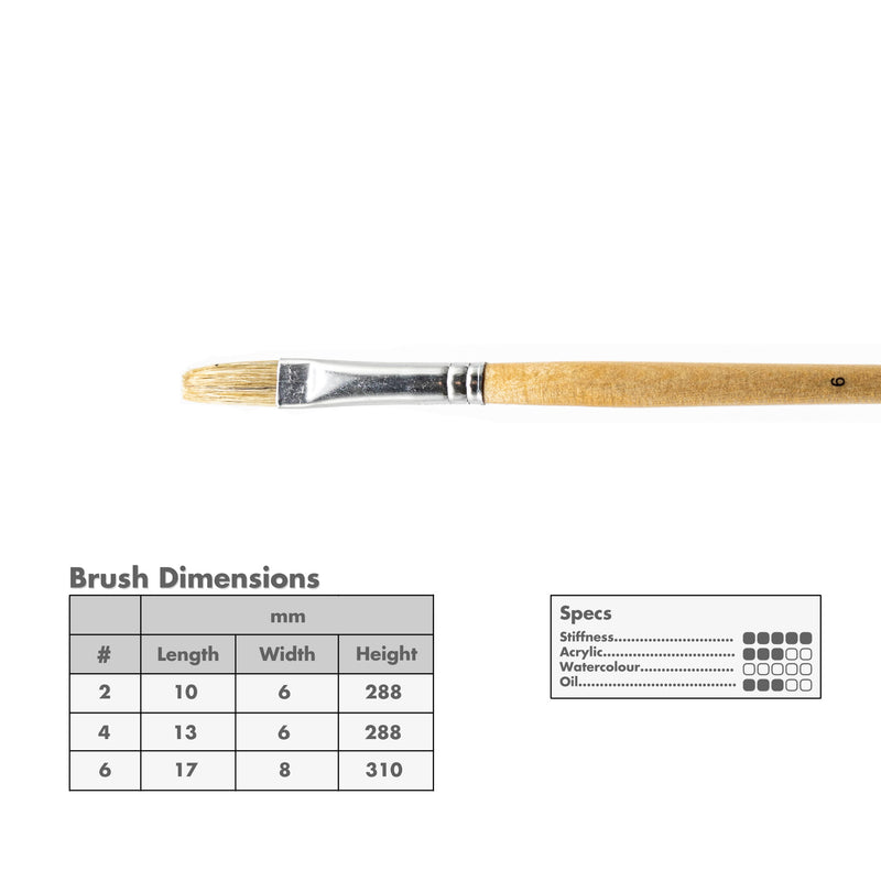 Curry's Series 137 Flat Bristle Brushes