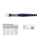 Curry's Series 3600 White Taklon Filbert Brushes