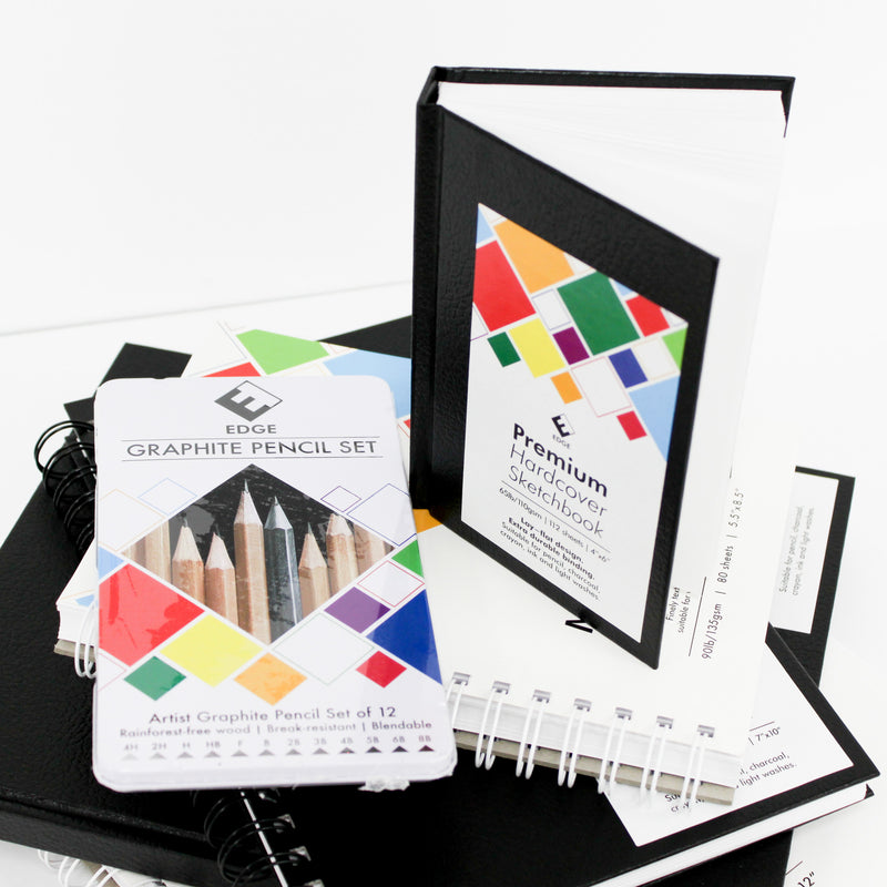 Edge Coilbound Hardcover Sketchbooks