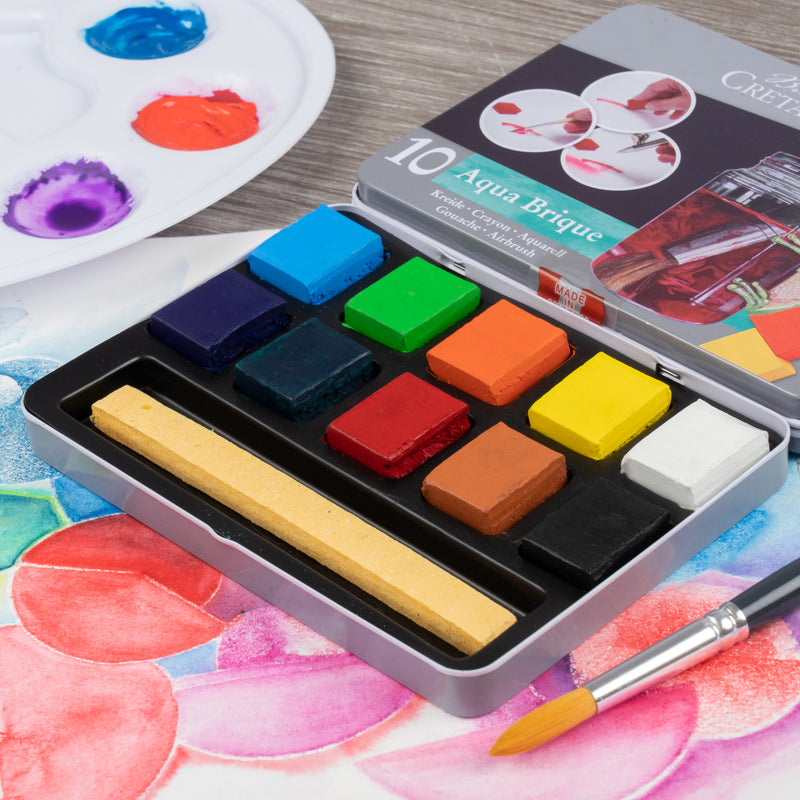 Cretacolor Aqua Brique Watercolor Block Tin Set