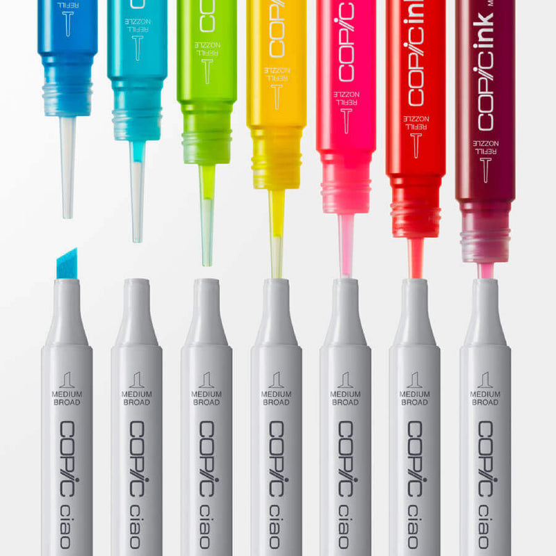 Copic Ink Refills - 12ml (R to Y)