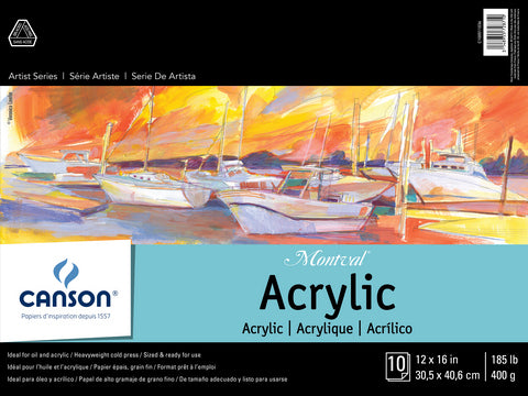 Canson Montval Acrylic Painting Paper Pads - Cold Press