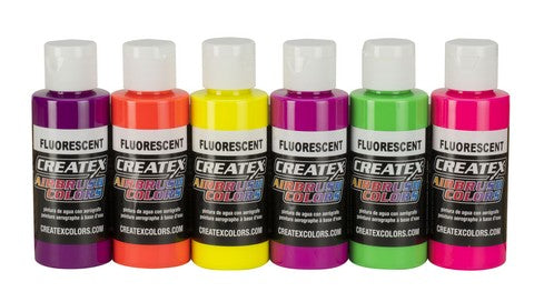 Airbrush Fluorescent Set 6 x 2oz