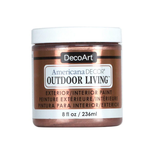 DecoArt Americana Decor Outdoor Living Paint Rose Gold 8oz.