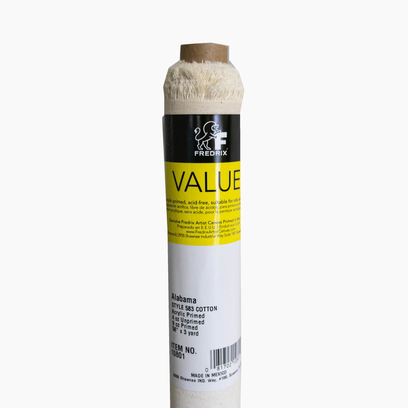 Fredrix Creative Series 583 Alabama 9 oz. Primed Cotton Canvas Roll