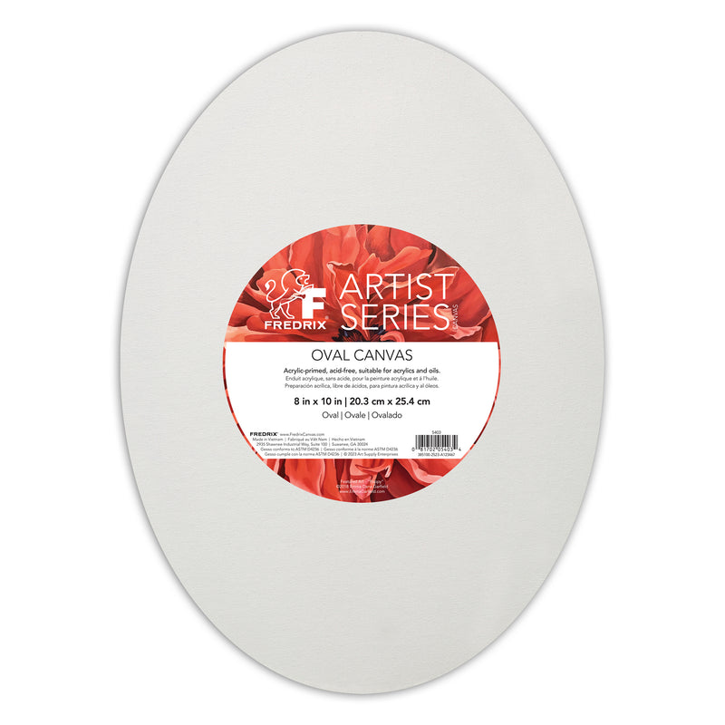 Fredrix Artist Series Oval Primed Cotton Canvas
