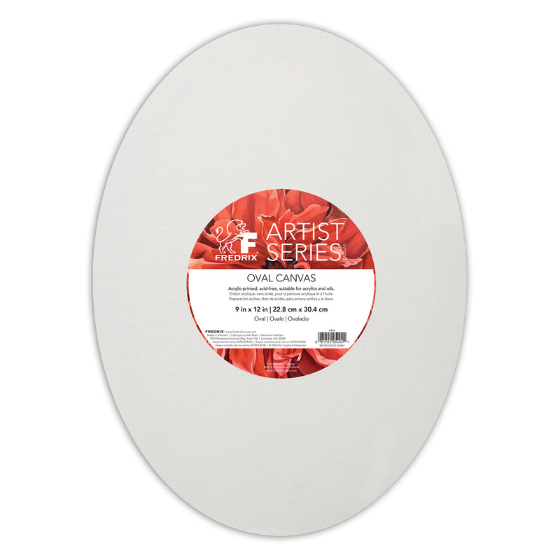 Fredrix Artist Series Oval Primed Cotton Canvas