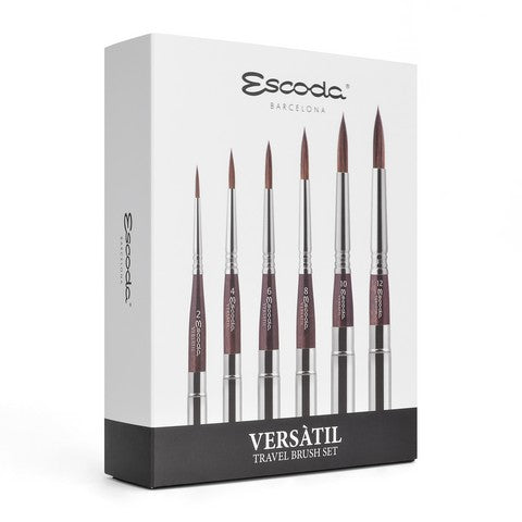 Escoda Versatil watercolour travel brush 6-piece set