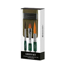 Escoda Green Series 3-piece brush travel set