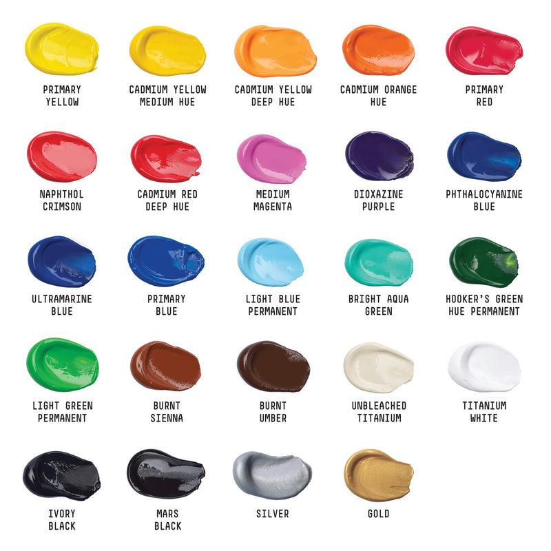 Liquitex Basics Acrylic Color 24x22mL Set