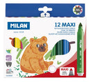 Milan Kids Maxi Tip Water-Based Markers 12 Set