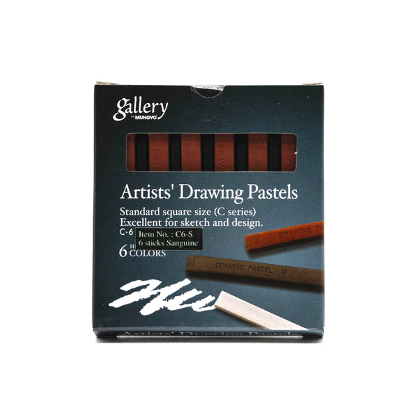 Mungyo Gallery Artists Drawing Pastel Stick Sets - Sanguine Set of 6