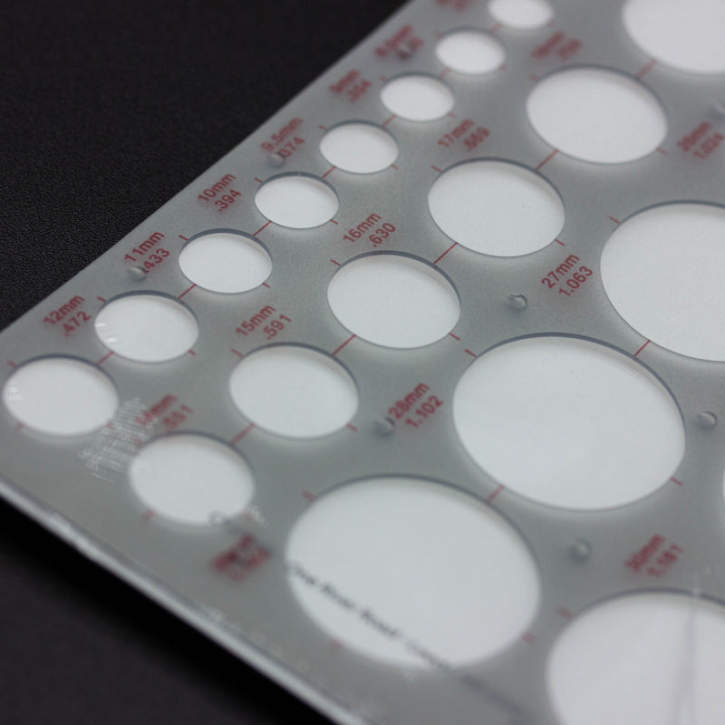 Chartpak-Pickett 1300I Metric Circle Template 2mm-34mm