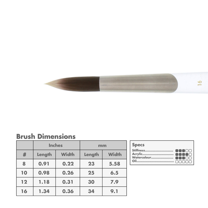 Princeton Glacier 4950 Series Synthetic Brushes