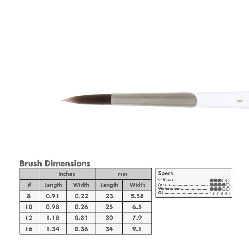 Princeton Glacier 4950 Series Synthetic Brushes