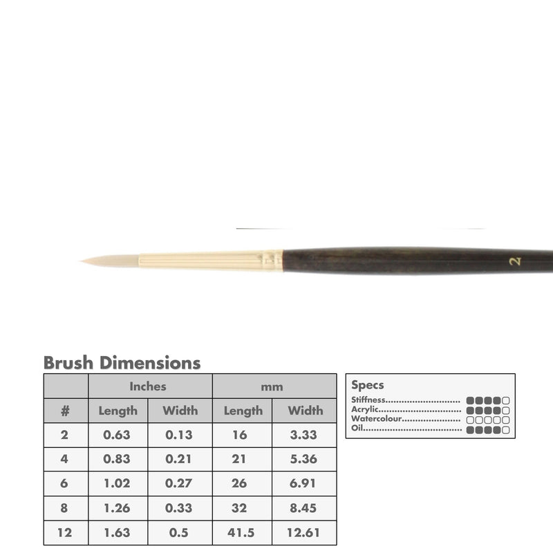 Princeton 6300 Dakota Synthetic Brushes