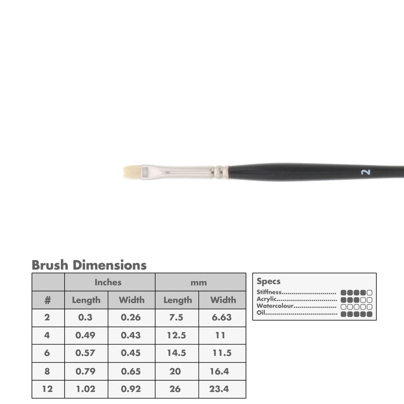 Princeton 9700 Snap! Bristle Long Handle Brushes