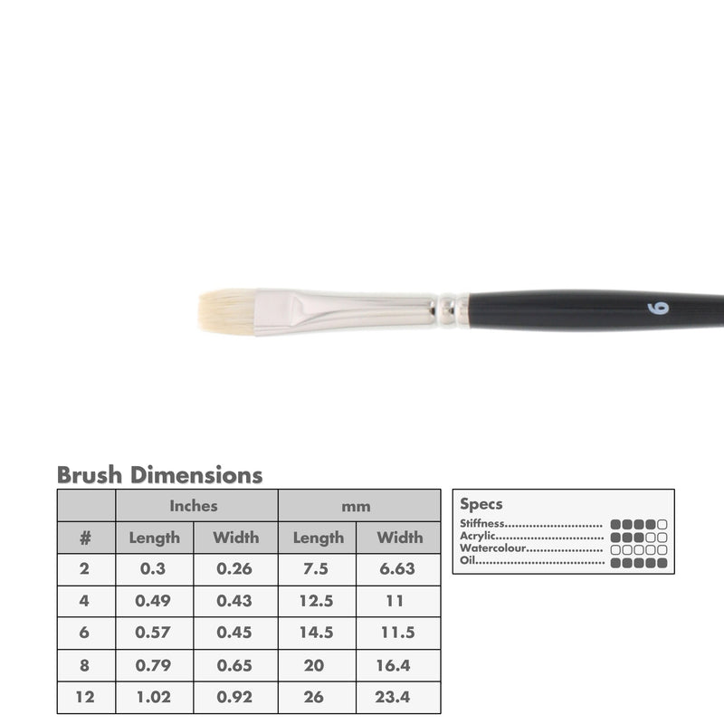 Princeton 9700 Snap! Bristle Long Handle Brushes