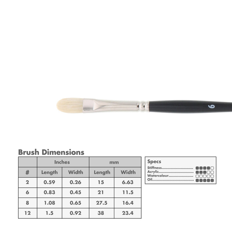 Princeton 9700 Snap! Bristle Long Handle Brushes