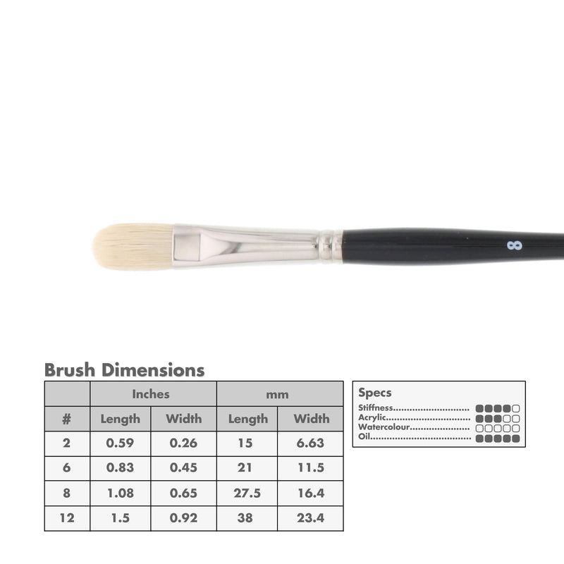 Princeton 9700 Snap! Bristle Long Handle Brushes