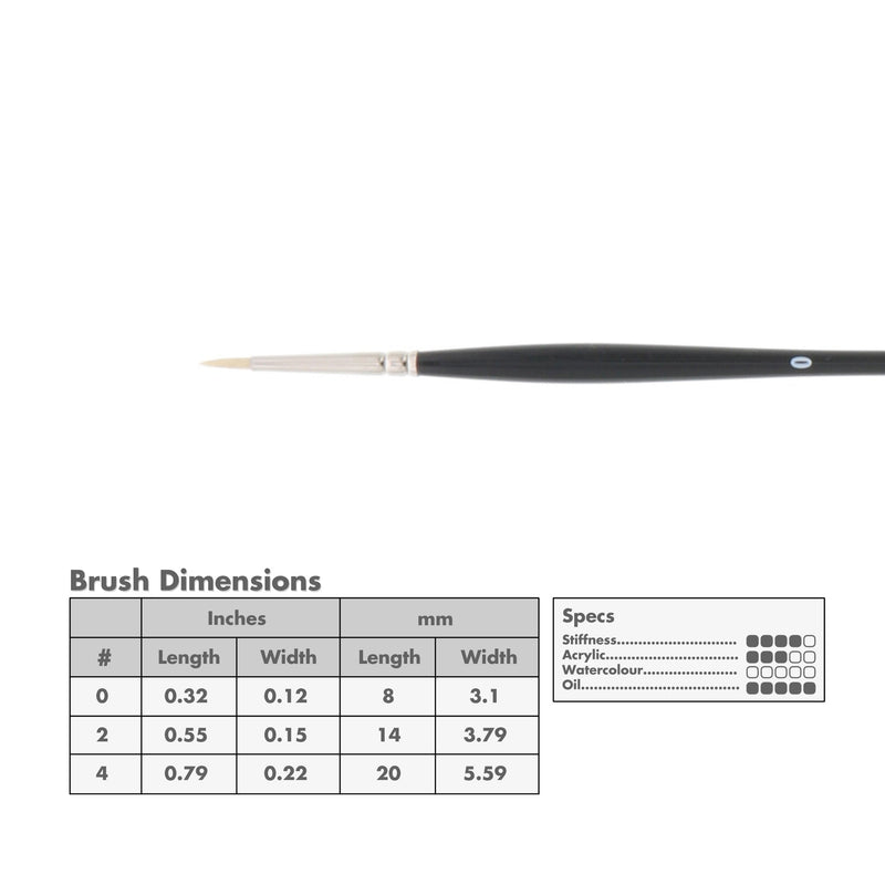 Princeton 9700 Snap! Bristle Long Handle Brushes