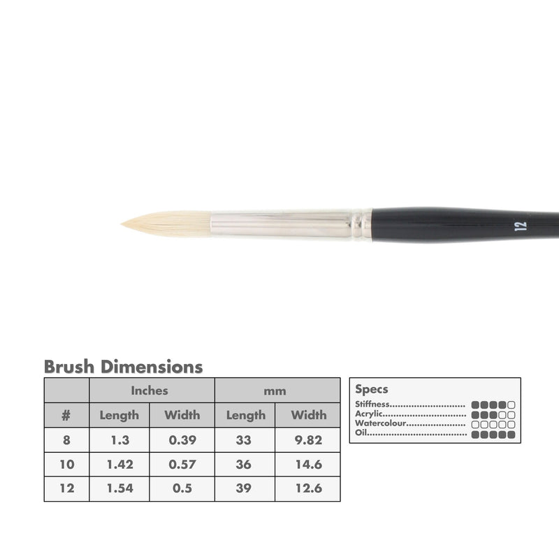 Princeton 9700 Snap! Bristle Long Handle Brushes