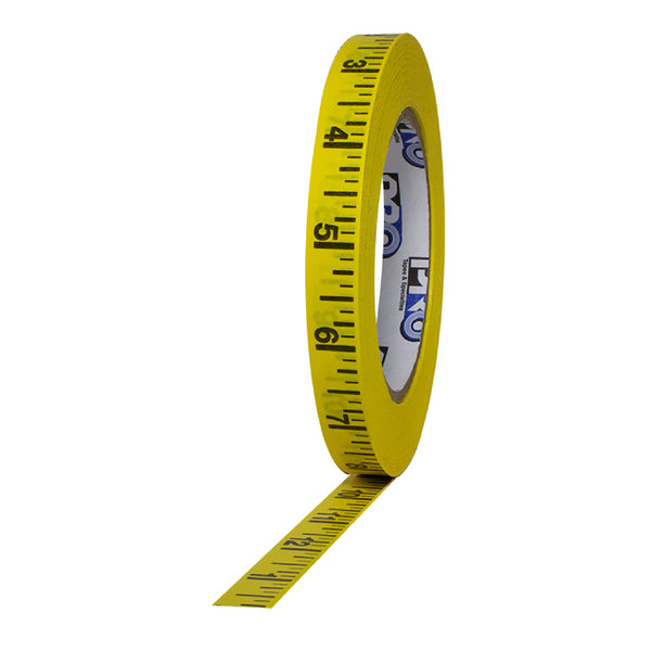 PRO Imperial Measurement Yellow Tape - 1/2" x 50 yards