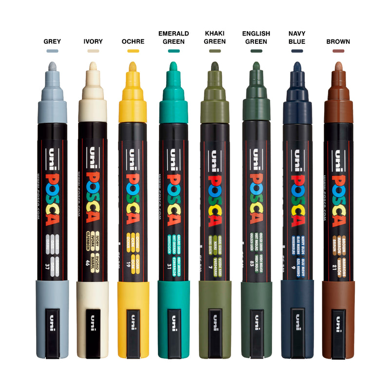 POSCA Paint Marker Set Earth Tones