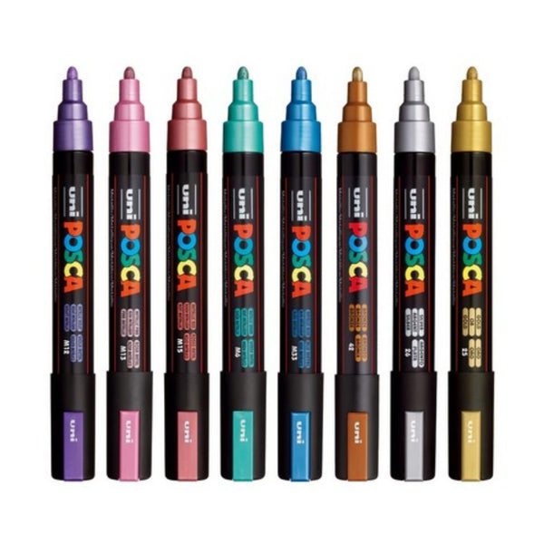 POSCA PC-5M Paint Marker Set Medium Metallic
