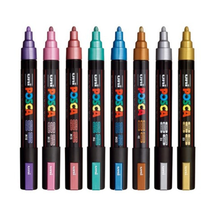 POSCA PC-5M Paint Marker Set Medium Metallic