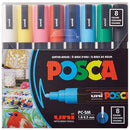 Posca Acrylic PC-5M Paint Markers Medium Basic Set of 8