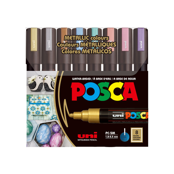 POSCA Paint Marker Set Medium Metallic